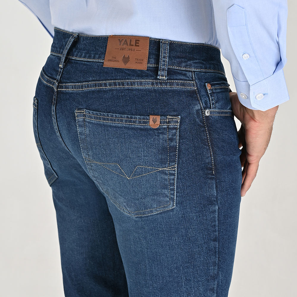 Jeans Yale Slim Fit 0527 Stretch Corte Semi Ajustado