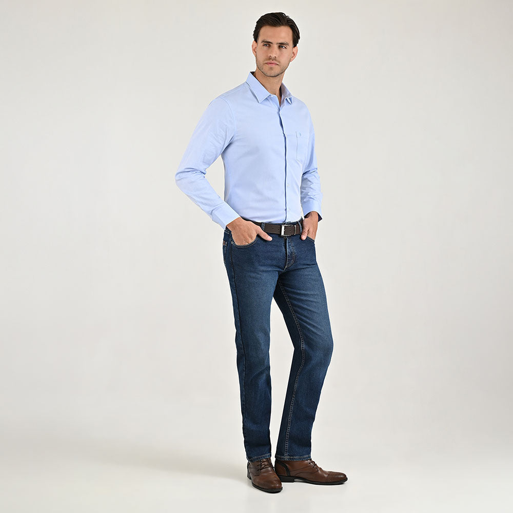 Jeans Yale Slim Fit 0527 Stretch Corte Semi Ajustado