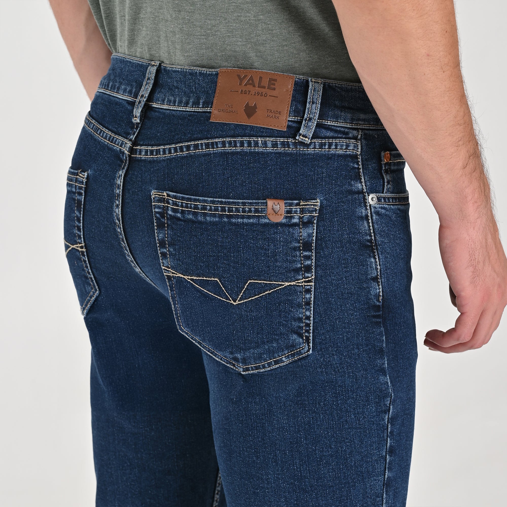 Jeans Yale Slim Fit 8269 Azul Petróleo