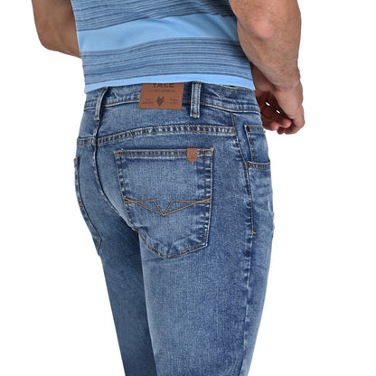 Jeans Vaqueros Yale Slim Fit Modern Azul Petroleo A384