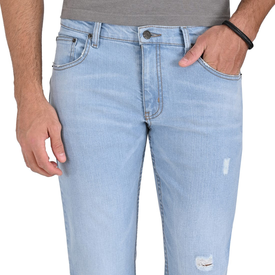 Pantalón Vaquero Yale Slim Fit Sin Pinzas B384.