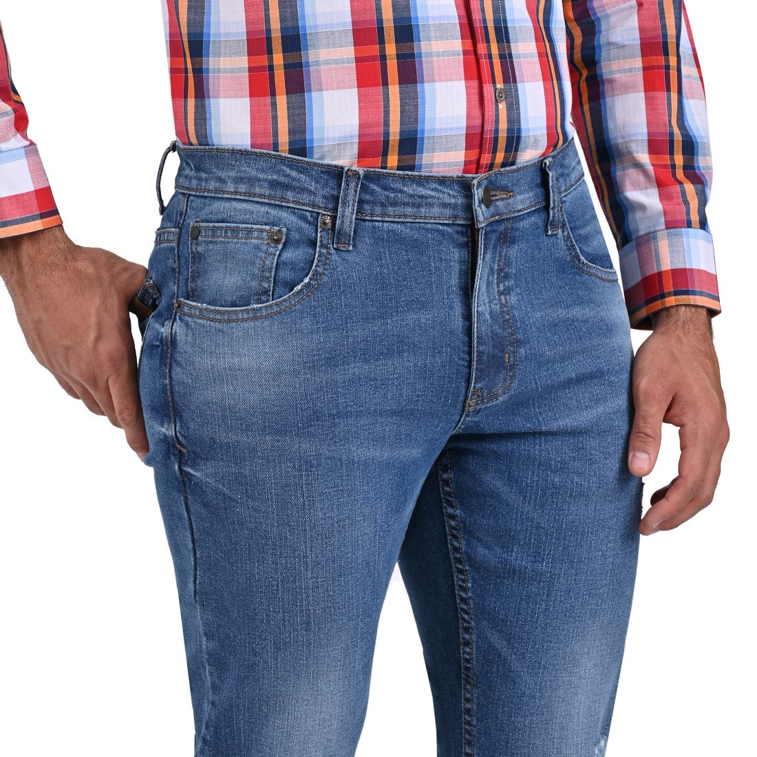 Pantalón Vaquero Yale Slim Fit Sin Pinzas B384.