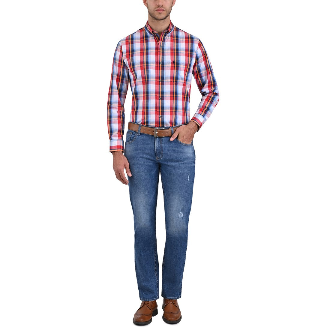 Pantalón Vaquero Yale Slim Fit Sin Pinzas B384.