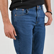 Jeans Yale Slim Fit B384 Azul Petroleo
