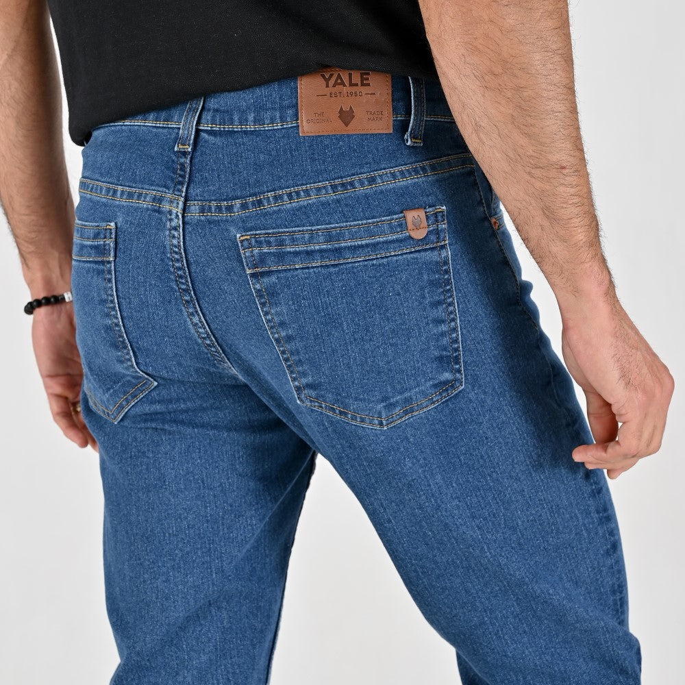 Jeans Yale Slim Fit B384 Azul Petroleo