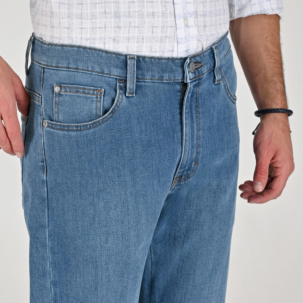 Jeans Yale Regular Fit 8268 Azul Petróleo