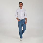 Jeans Yale Regular Fit 8268 Azul Petróleo