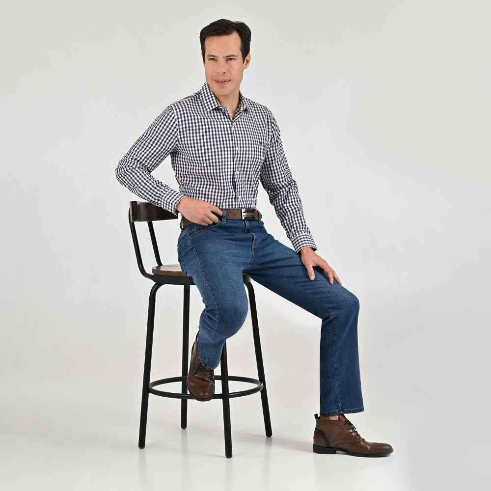 Jeans Yale Regular Fit 8268 Azul Zafiro
