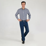 Jeans Yale Regular Fit 8288 Azul Petróleo
