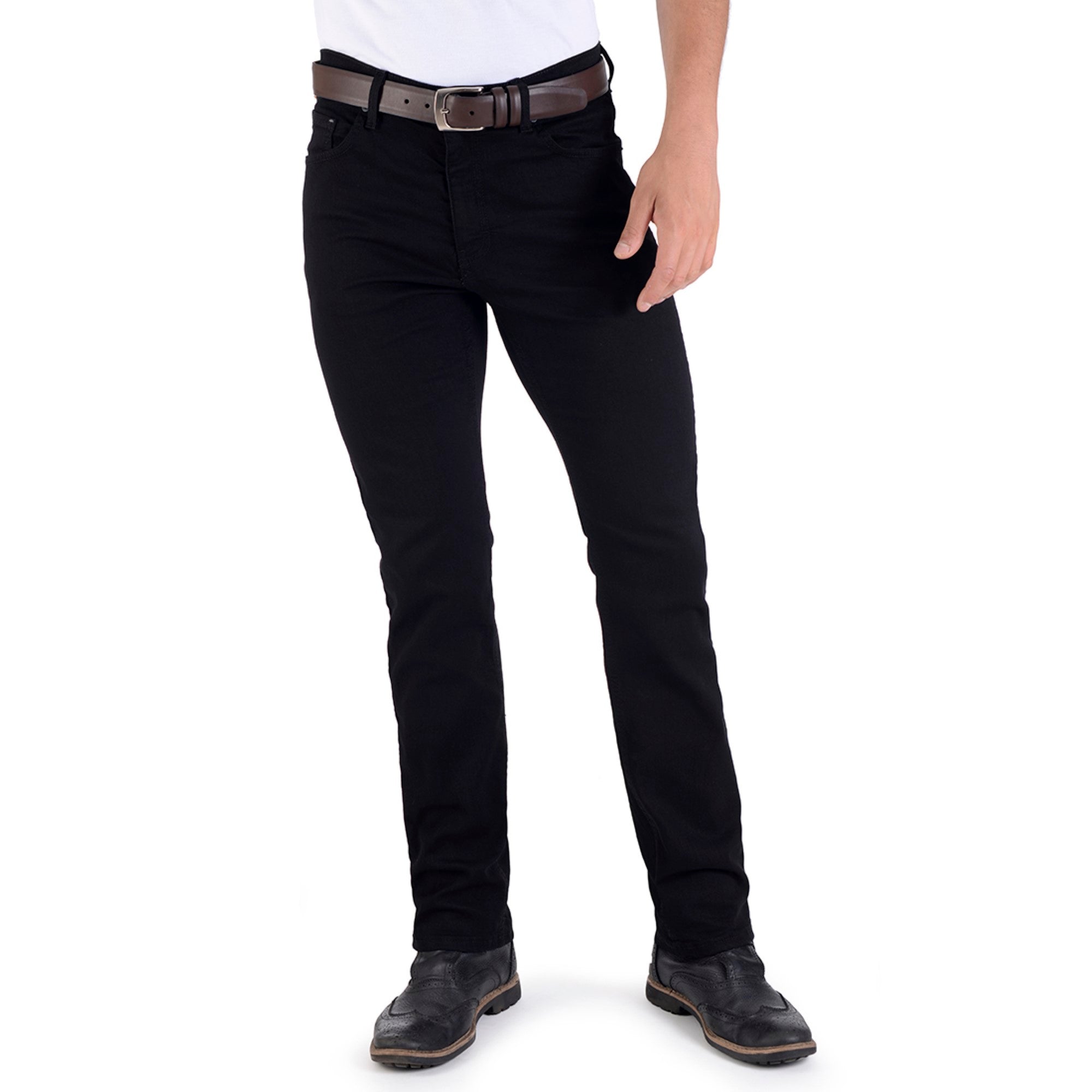 Pantalón de Mezclilla Yale Regular Fit 0819 Negro