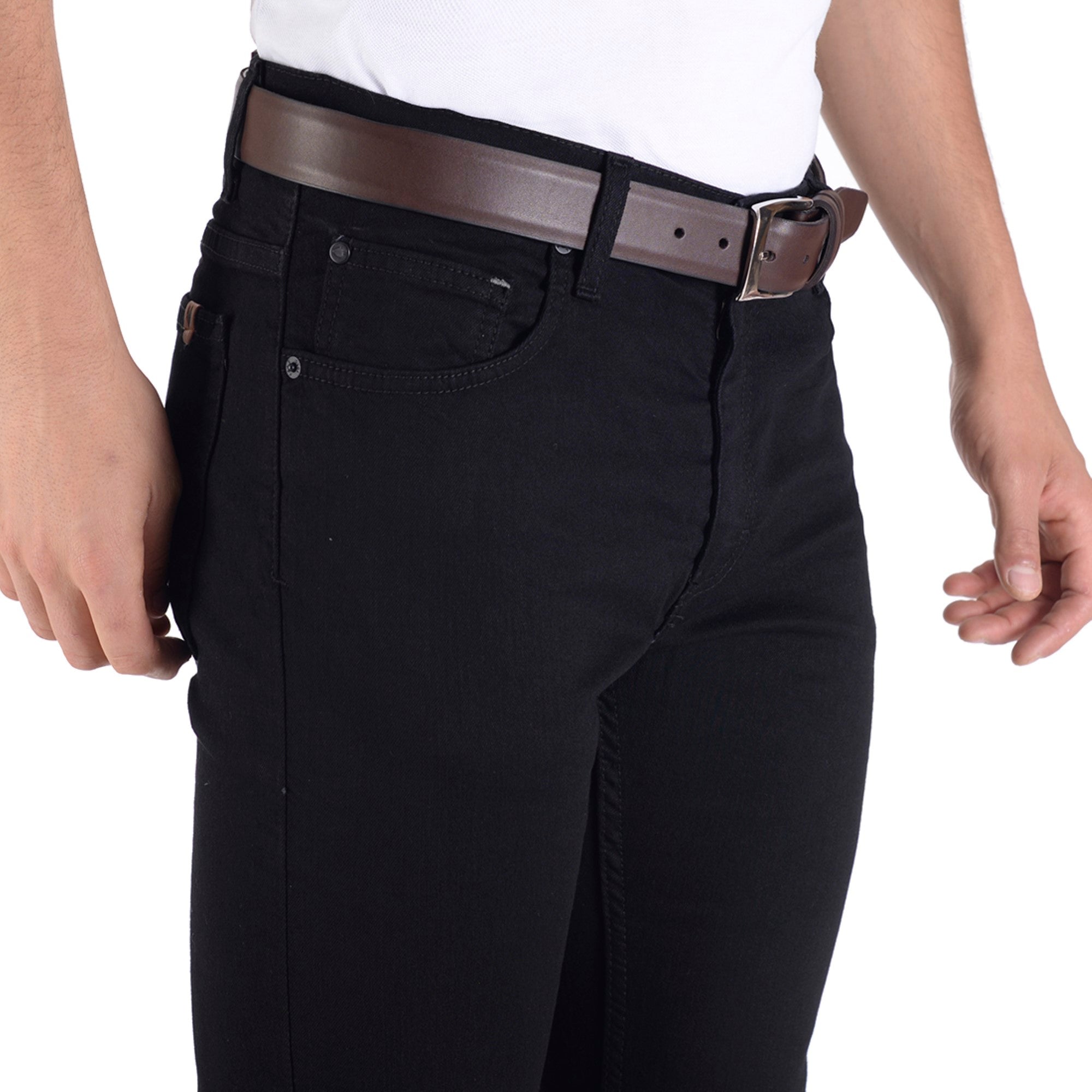 Pantalón de Mezclilla Yale Regular Fit 0819 Negro
