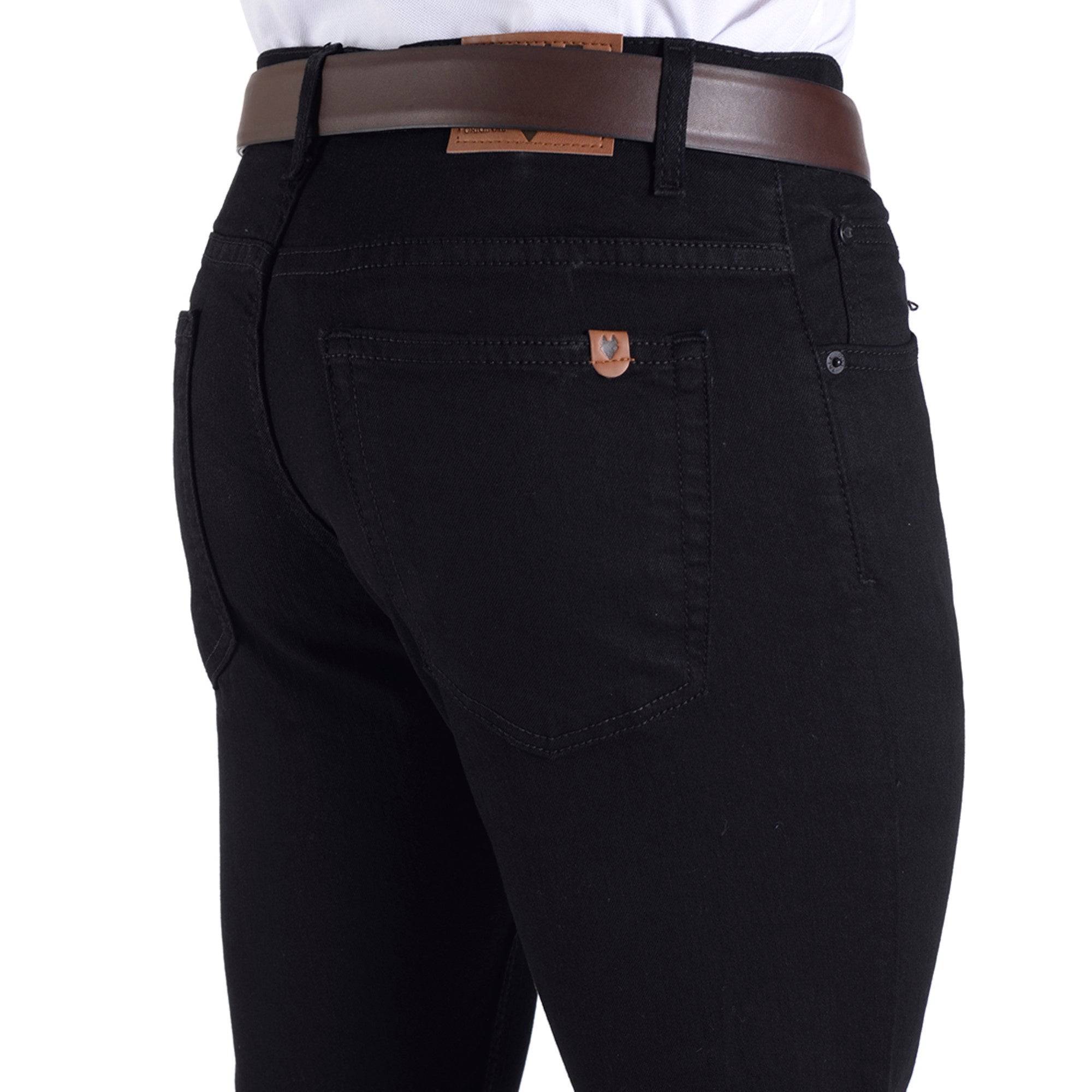 Pantalón de Mezclilla Yale Regular Fit 0819 Negro
