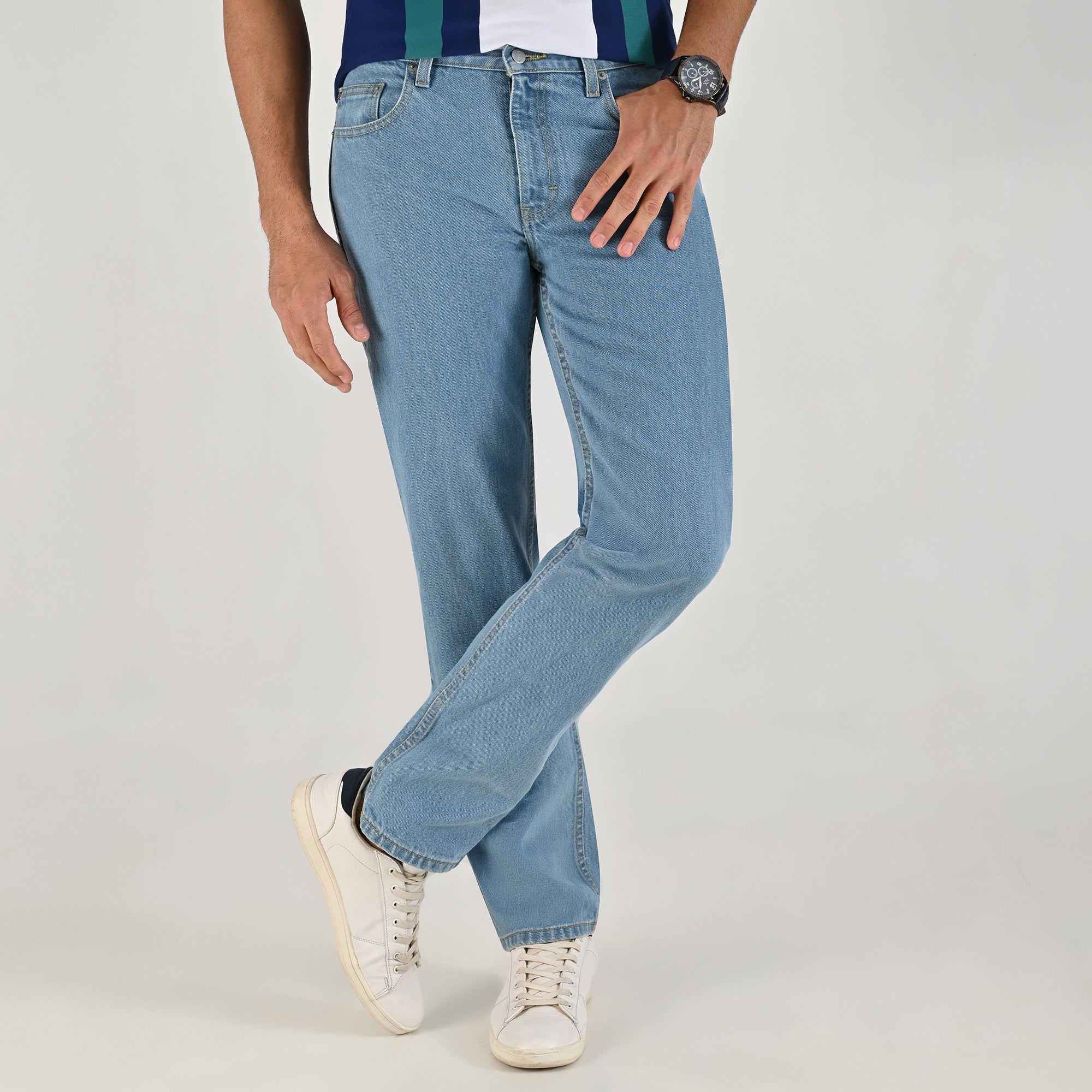 Pantalón de Mezclilla Yale Regular Fit 2030 Azul Claro