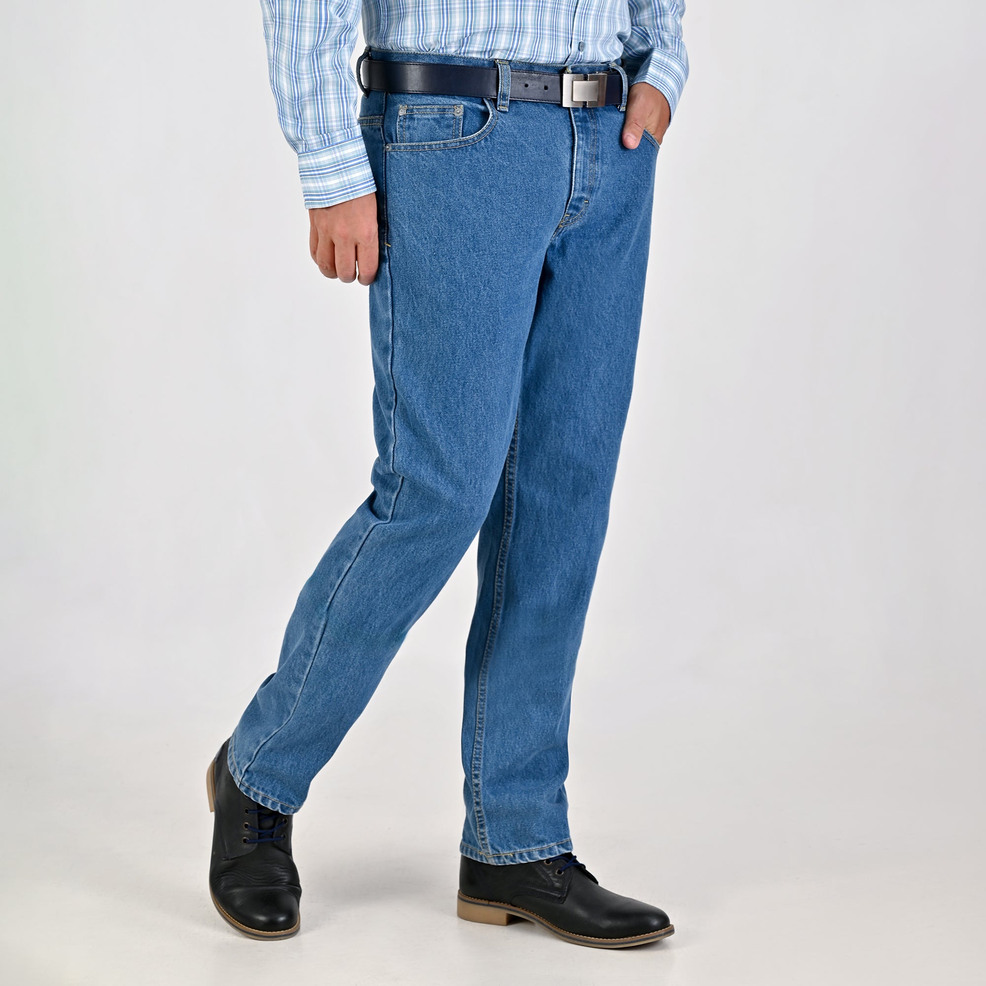 Pantalón de Mezclilla Yale Regular Fit 2030 Azul Rey