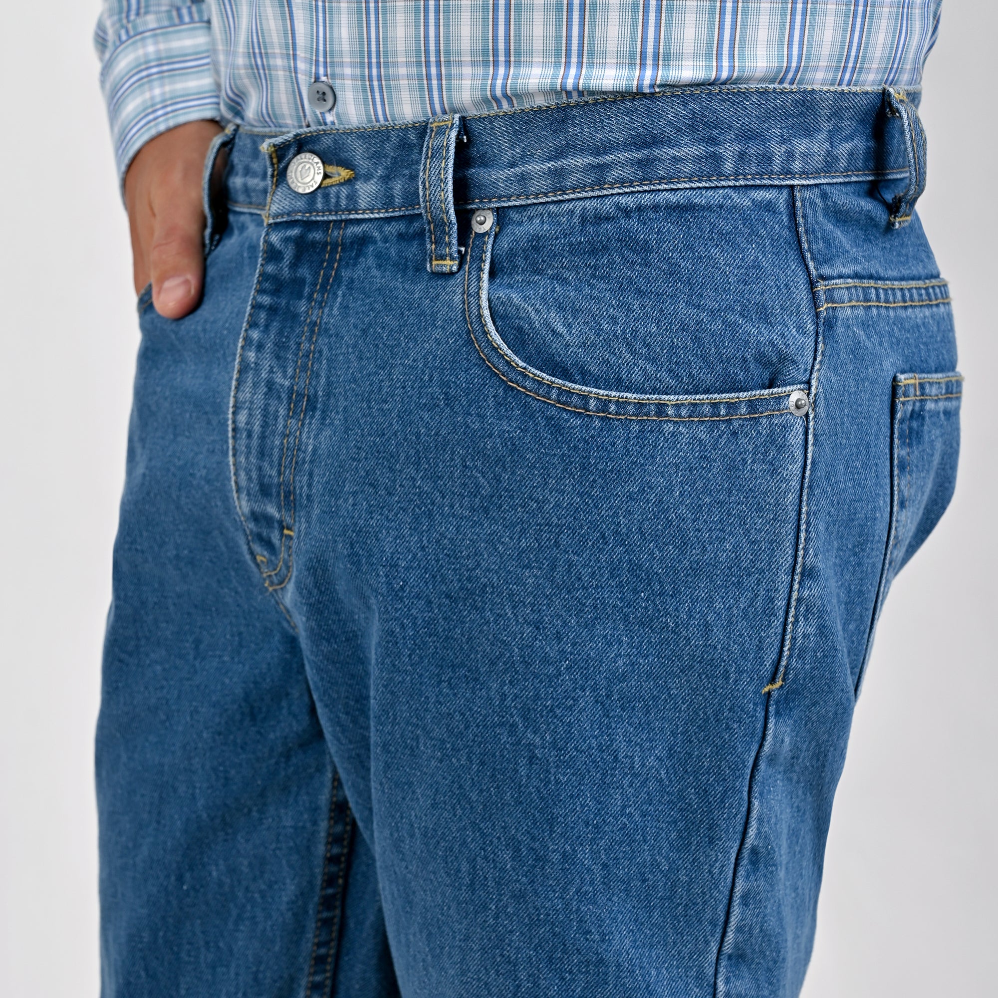 Pantalón de Mezclilla Yale Regular Fit 2030 Azul Rey