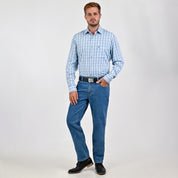 Pantalón de Mezclilla Yale Regular Fit 2030 Azul Rey