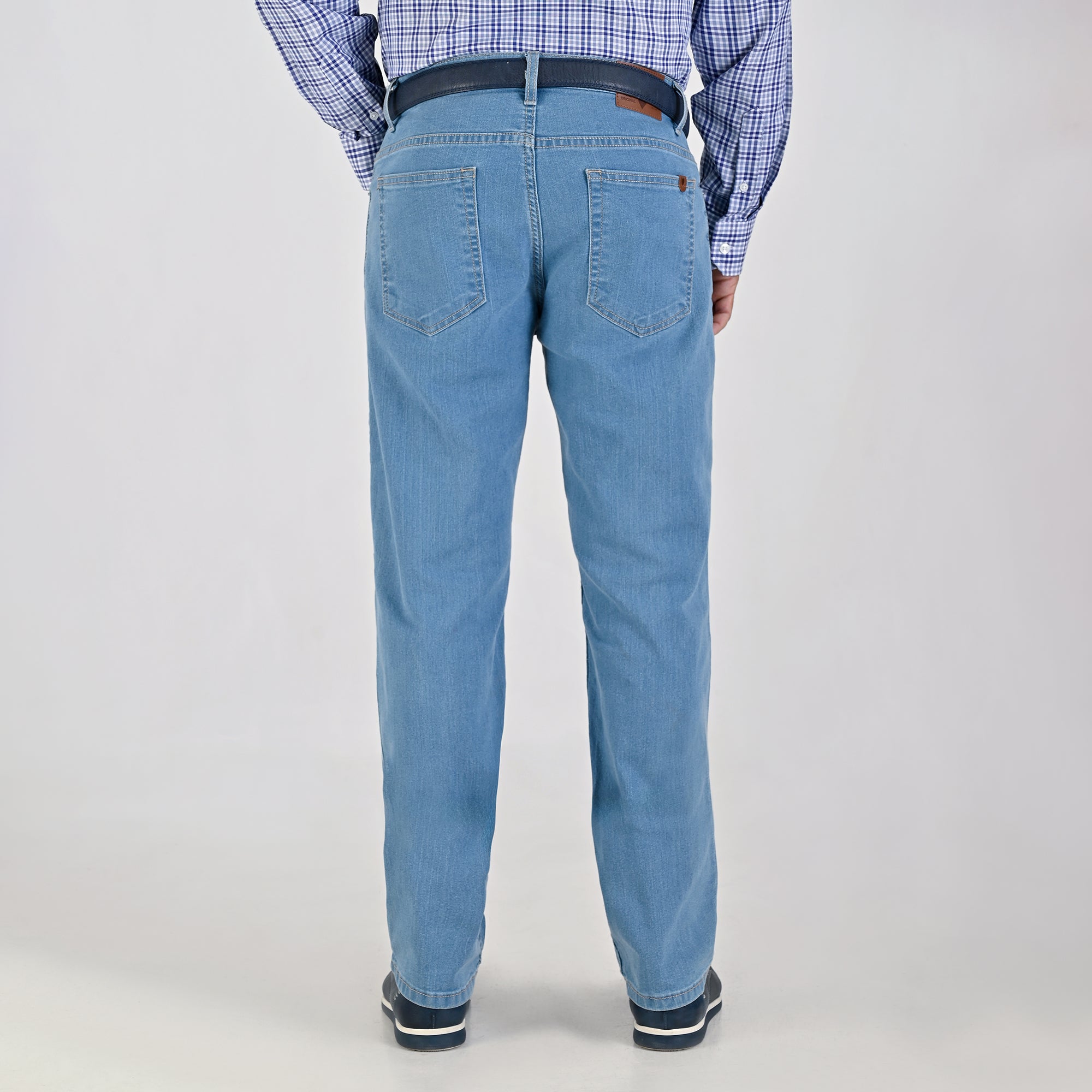 Pantalón de Mezclilla Yale Regular Fit A819 Azul Claro