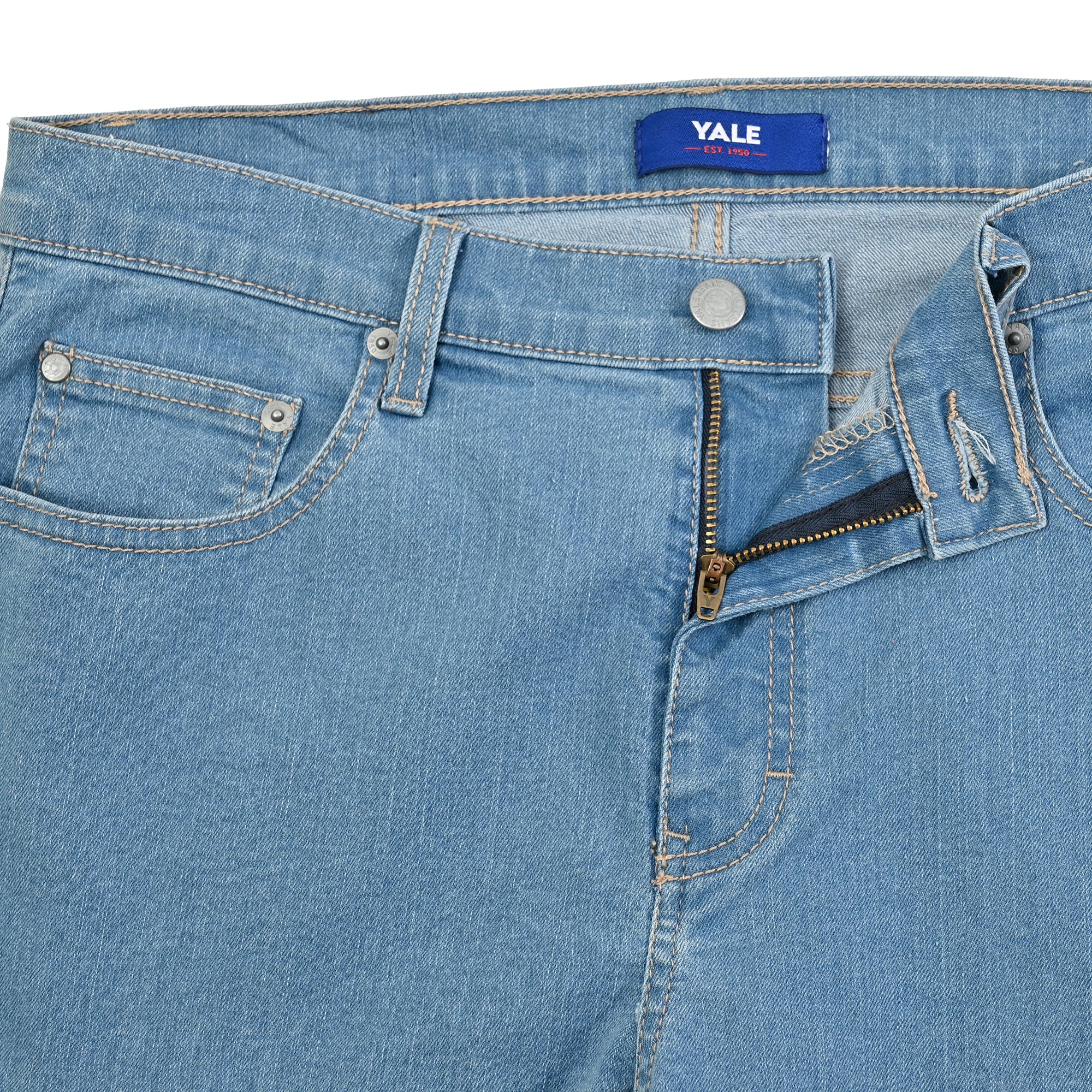 Pantalón de Mezclilla Yale Regular Fit A819 Azul Claro