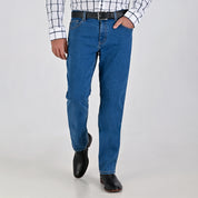 Pantalón de Mezclilla Yale Regular Fit A819 Azul Petroleo