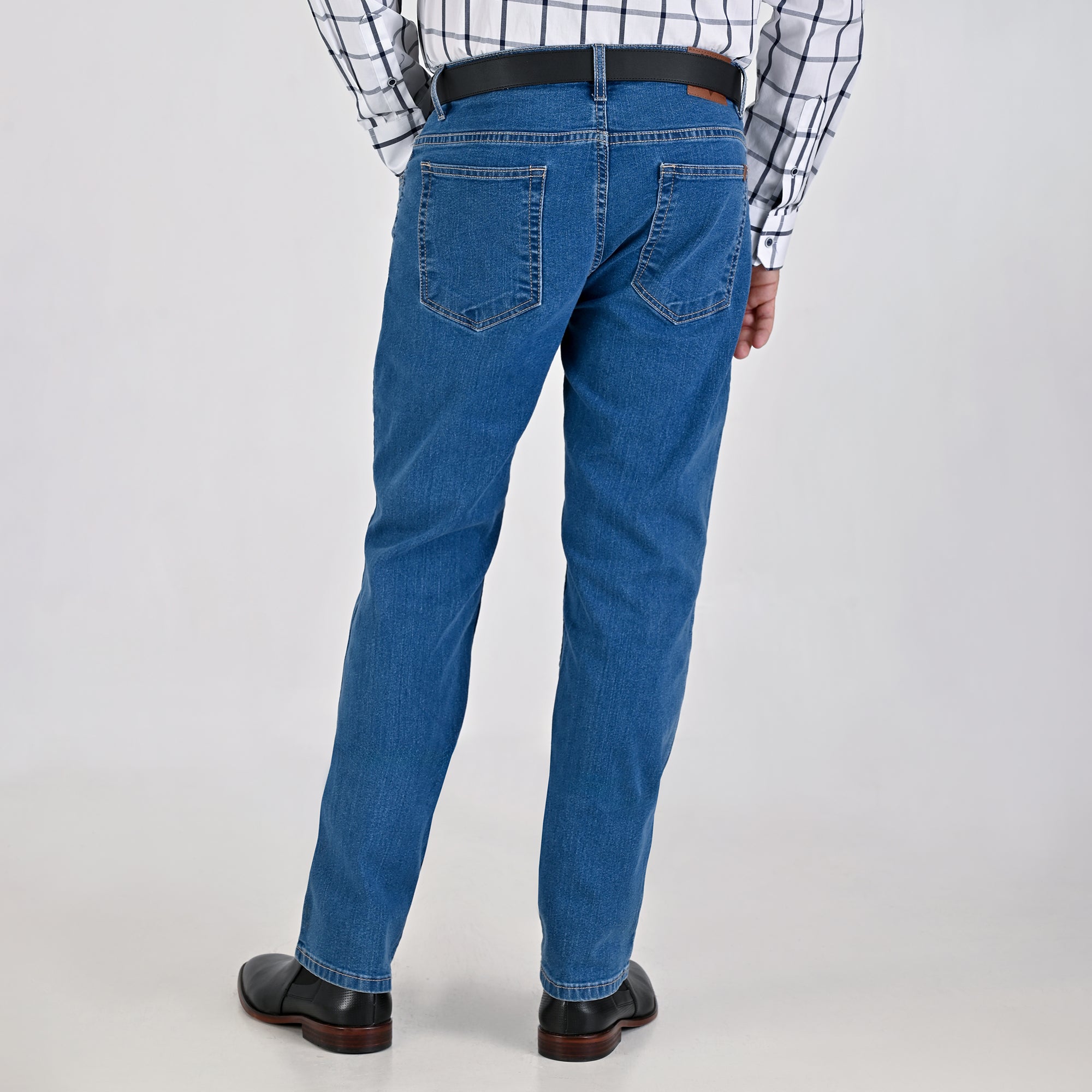 Pantalón de Mezclilla Yale Regular Fit A819 Azul Petroleo