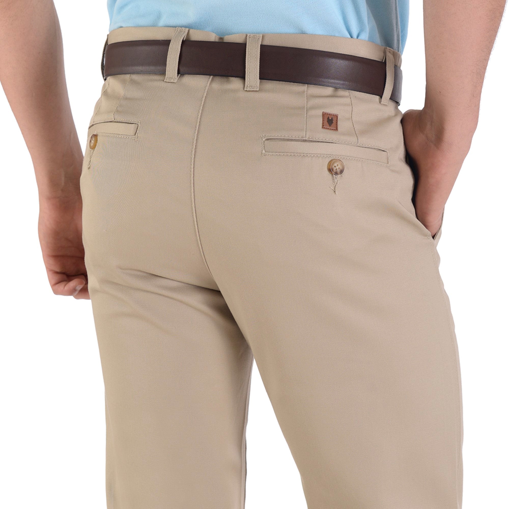 Pantalón Casual Yale Sin Pinzas Regular Fit Nanotex 0726