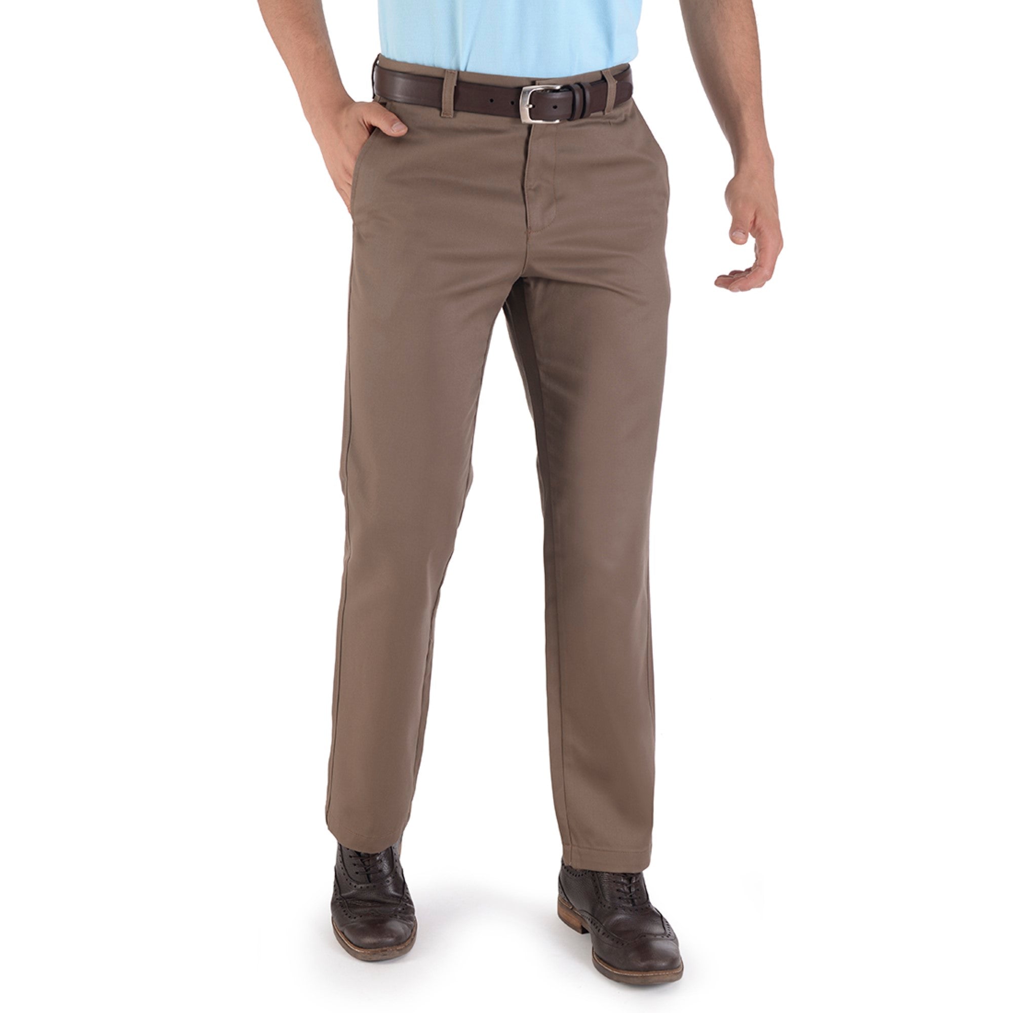Pantalón Casual Yale Sin Pinzas Regular Fit Nanotex 0726