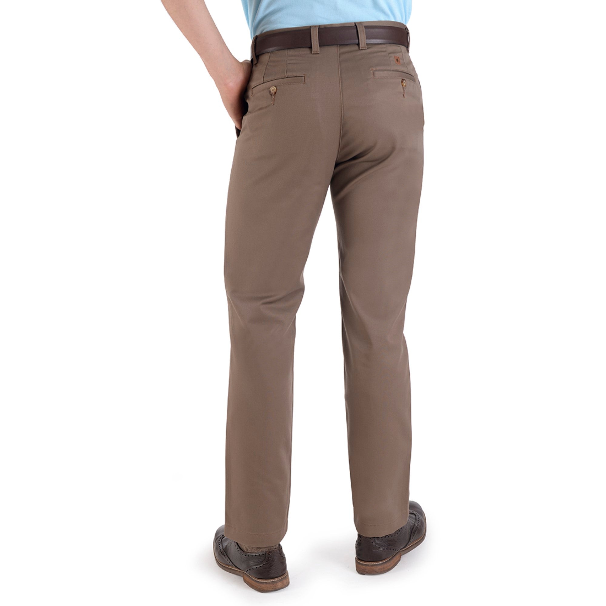 Pantalón Casual Yale Sin Pinzas Regular Fit Nanotex 0726