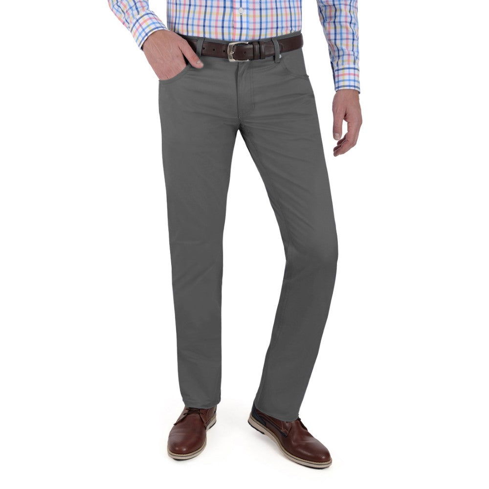 Pantalón Casual Yale Collection Slim Fit 0937 Gris Rata