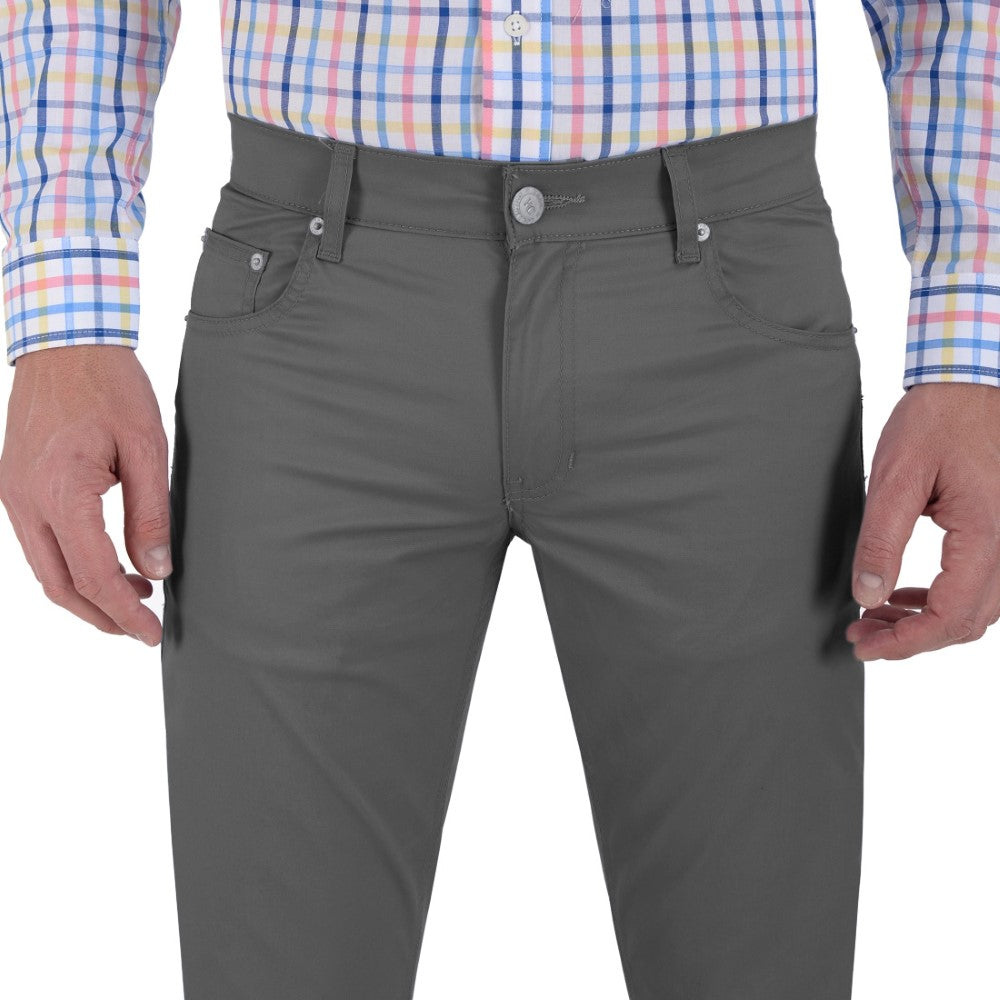 Pantalón Casual Yale Collection Slim Fit 0937 Gris Rata