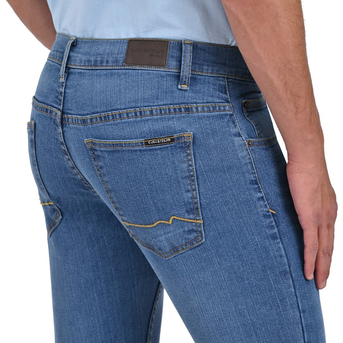 Jeans  Yale Slim Fit A091 Azul Petroleo
