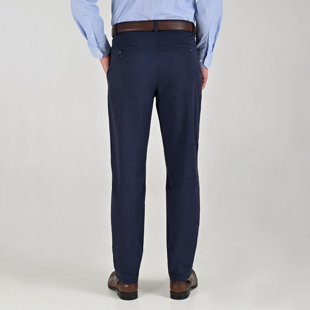 Pantalón Casual Yale Slim Fit 8244 Marino Entintado