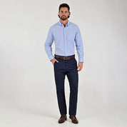 Pantalón Casual Yale Slim Fit 8244 Marino Entintado