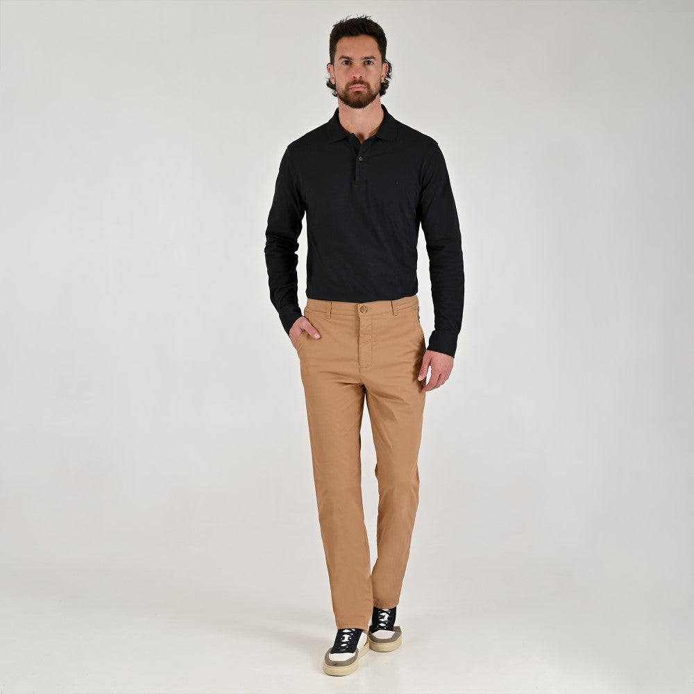 Pantalón Casual Yale Slim Fit 8244 Kaki Especial