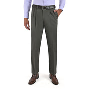 Pantalón Casual Yale Con Pinzas Regular Fit Nanotex 0726