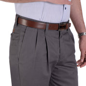 Pantalón Casual Yale Con Pinzas Regular Fit Nanotex 0726