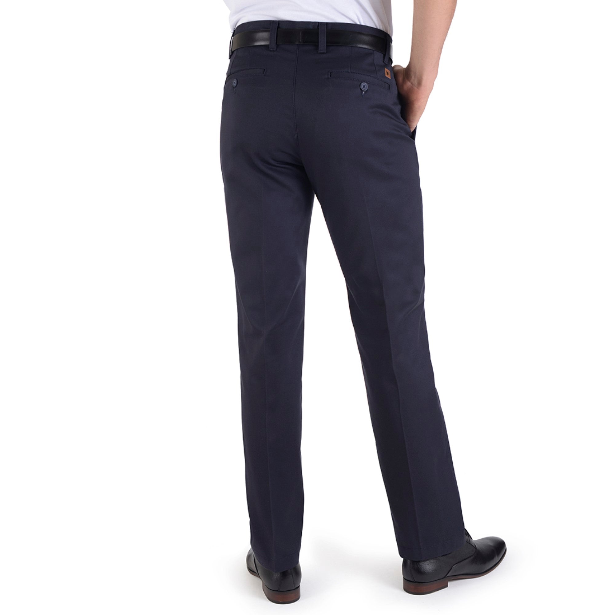 Pantalón Casual Yale Con Pinzas Regular Fit Nanotex 0726