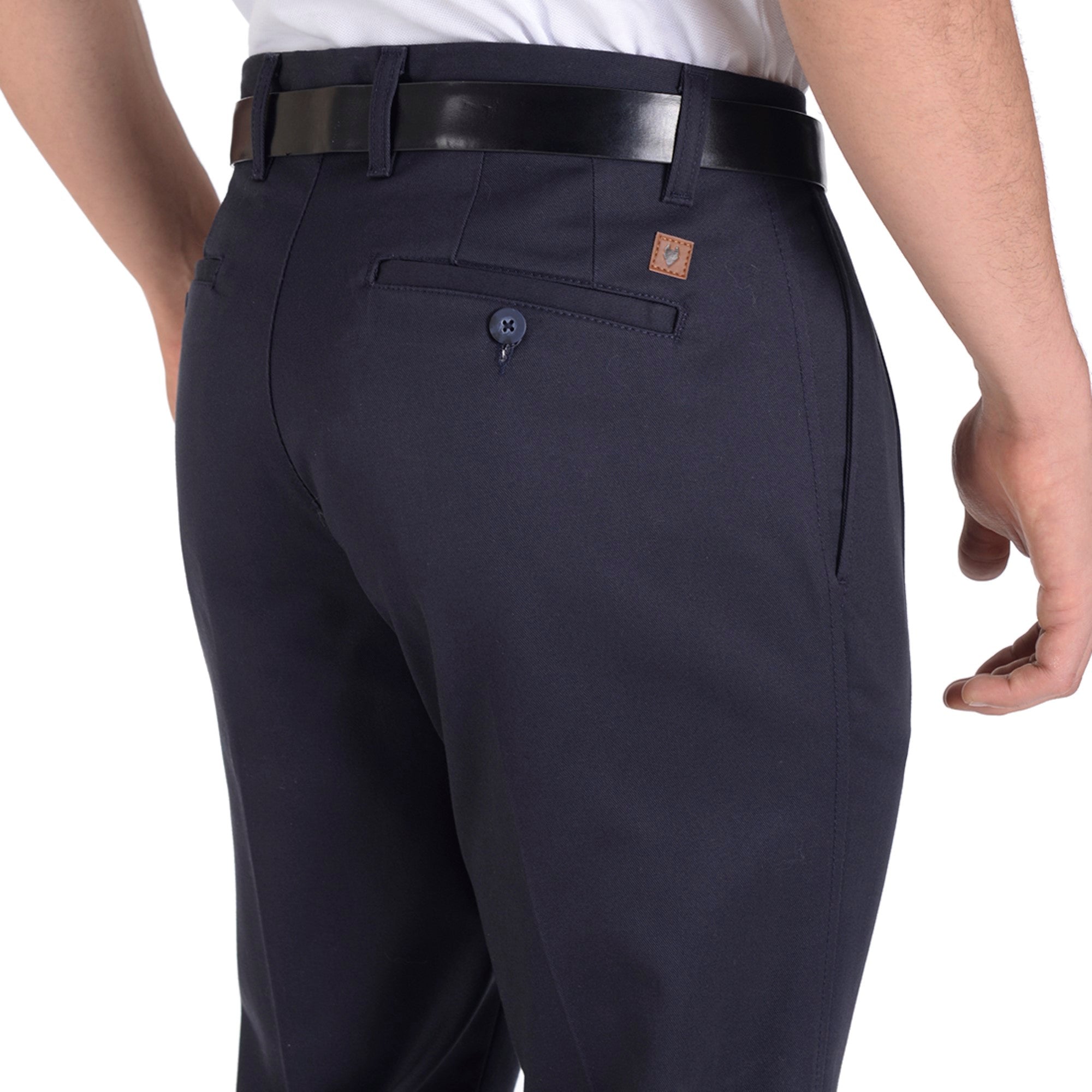 Pantalón Casual Yale Con Pinzas Regular Fit Nanotex 0726