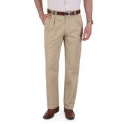 Pantalón Casual Yale Con Pinzas Regular Fit Nanotex 0726