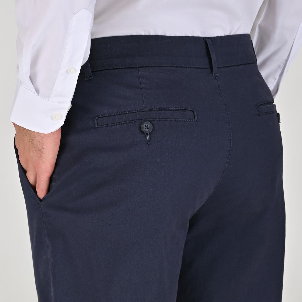 Pantalón Casual Yale Slim Fit 8244 Marino Entintado