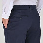 Pantalón Casual Yale Slim Fit 8244 Marino Entintado