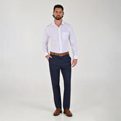 Pantalón Casual Yale Slim Fit 8244 Marino Entintado