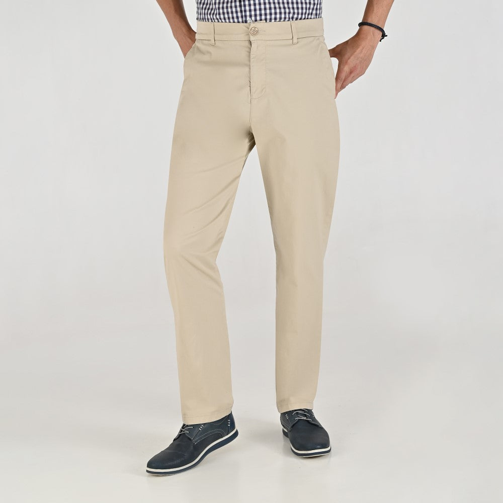Pantalón Casual Yale Slim Fit 8244 Beige