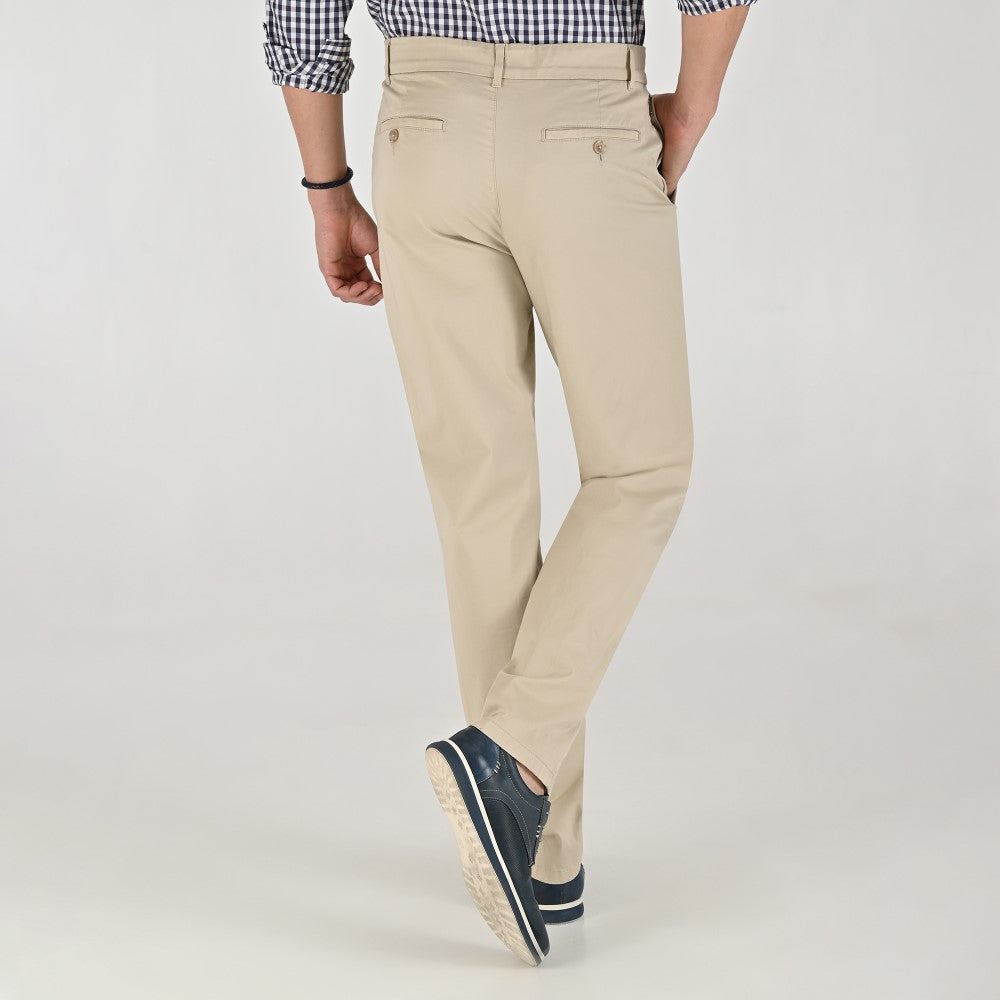 Pantalón Casual Yale Slim Fit 8244 Beige