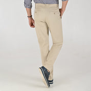 Pantalón Casual Yale Slim Fit 8244 Beige