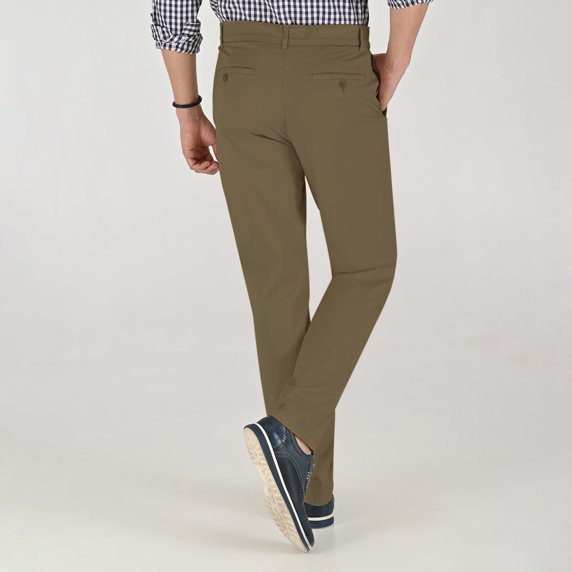 Pantalón Casual Yale Slim Fit 8244 Kaki Especial