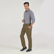 Pantalón Casual Yale Slim Fit 8244 Kaki Especial
