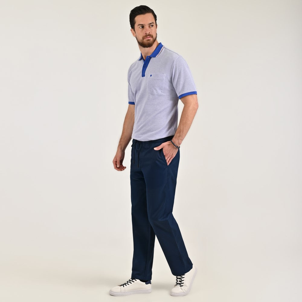 Pantalón casual Yale Regular Fit 7848 Azul marino