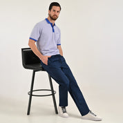 Pantalón casual Yale Regular Fit 7848 Azul marino
