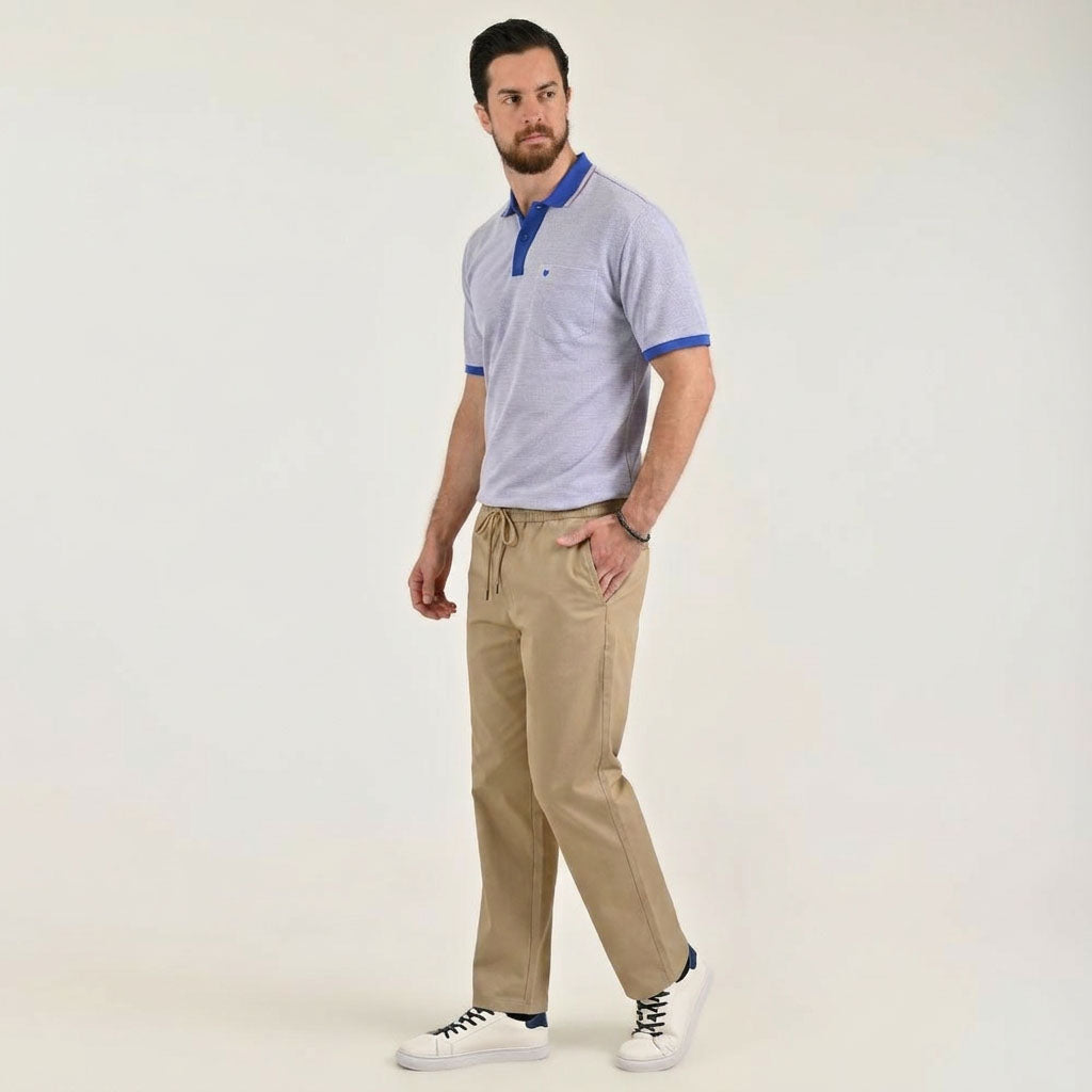 Pantalón casual Yale Regular Fit 7848 Beige