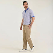Pantalón casual Yale Regular Fit 7848 Beige